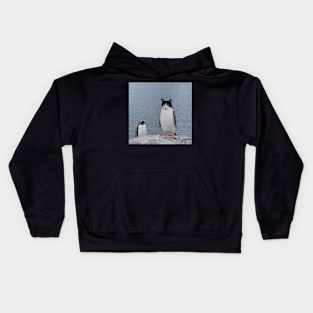 Cat Penguin Design Kids Hoodie